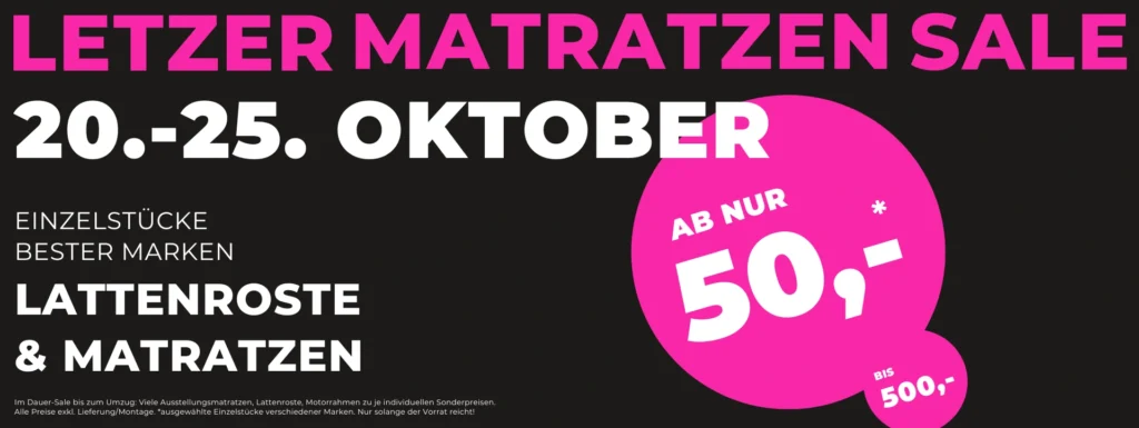 Sale-Banner-Matratzen-Oktober