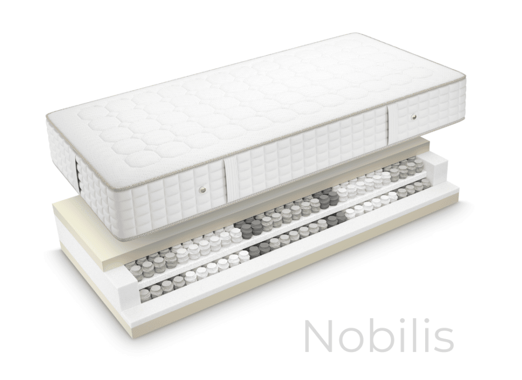 Nobilis ist eine besonders hochwertige Matratze mit zwei Lagen Taschenfederkern.
